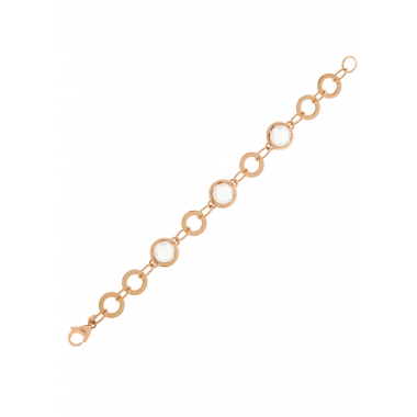 Bronzallure Round Link Bracelet with Crystal Quartz
WSBZ00031.C