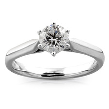 Platinum Diamond Solitaire Ring
01-11-024